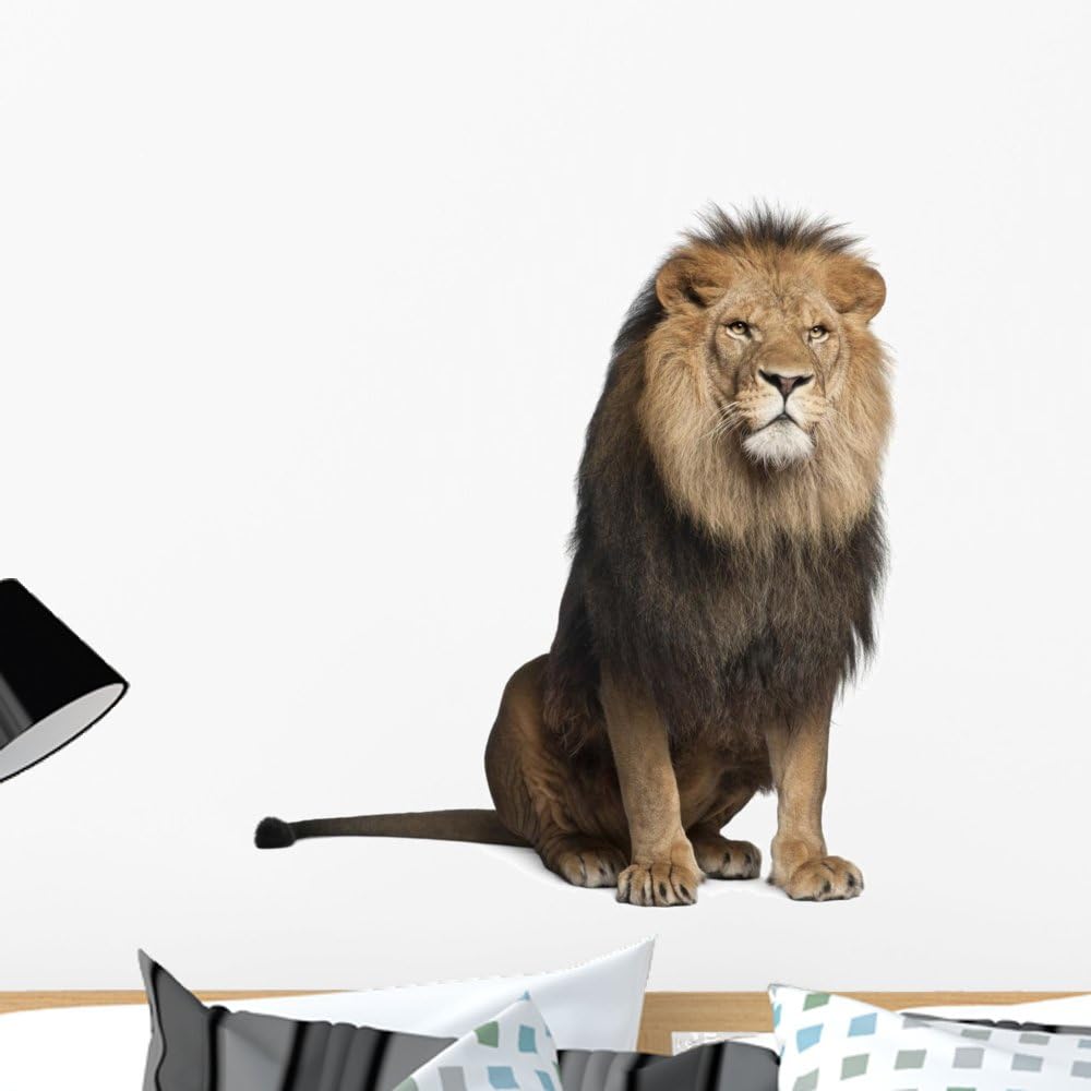 Amazon.com: Wallmonkeys WM167298 Lion Peel and Stick Wall Decals (24 in