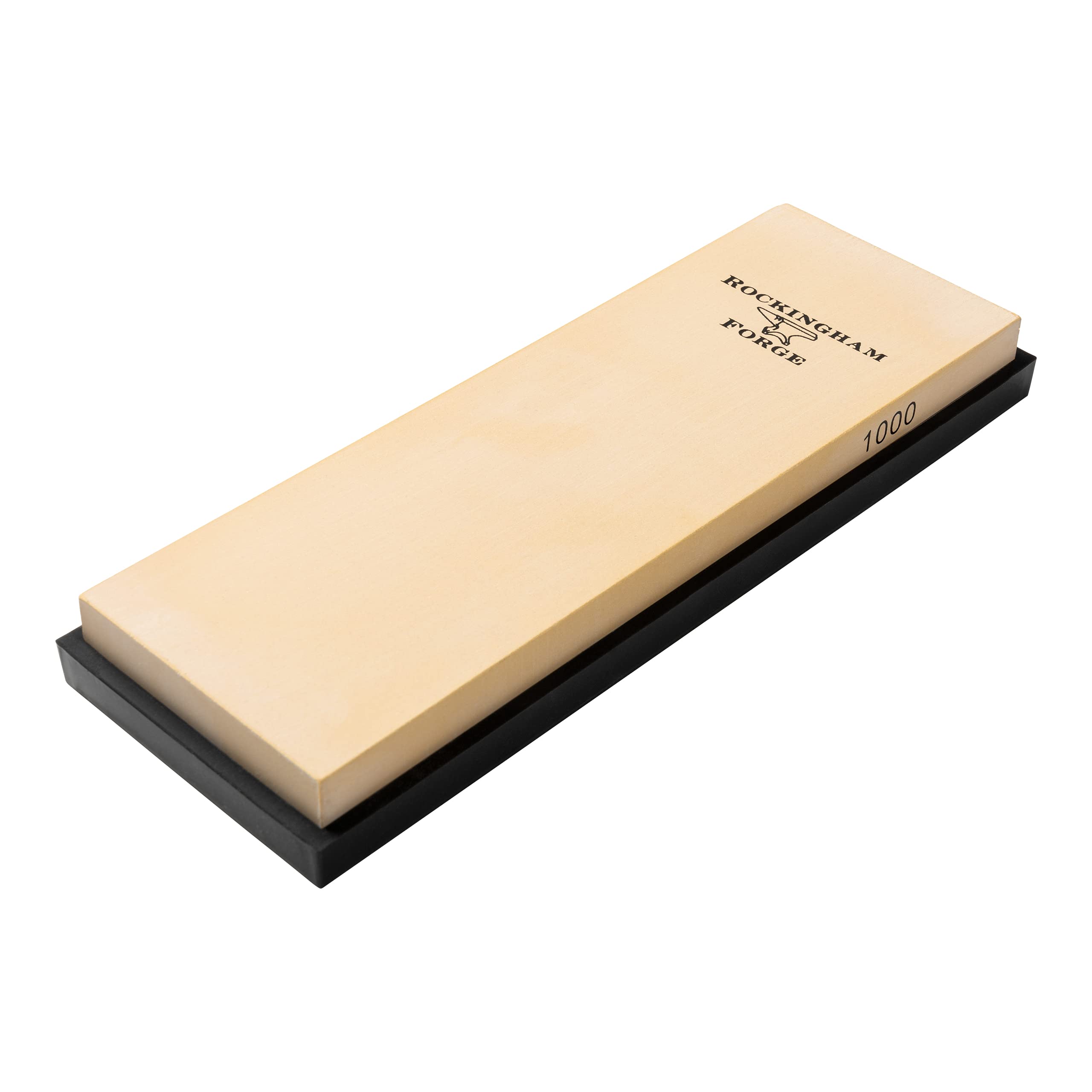 Rockingham Forge Ceramic Whetstone, Medium 1000 Grit - Professional Quick & Easy Knife Sharpening Stone with Non-Slip Base - Long Lasting
