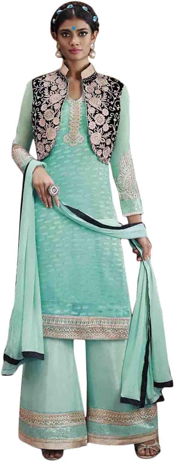 Indian Pakistani Suit Bollywood Ethnic Semi Stitched Designer Dress Salwar Kameez