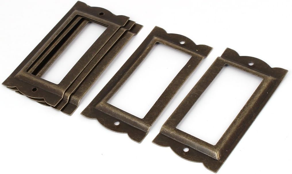 5 Stück Eisen Metall Schrank Aktenschrank Etikettenrahmen Schrankrahmen