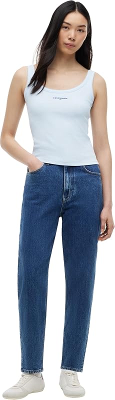 Jeans femininos 90s Mãe Alta AfiladaDW0DW23464 Ganga (Denim Médio), 29W / 32L — foto 4 de 5