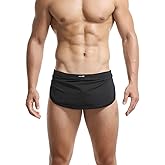 Evankin Men's Ultra-Thin Split Side Underwear Sexy Loincloth Thong Breathable Boxer Briefs Athletic Shorts