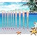 Mermaid Makeup Brush Set, MX C.Y Beauty 10pcs Synthetic Kabuki Foundation Blending Blush Powder Brush Makeup Brush Kit Beauty Cosmetic Tools