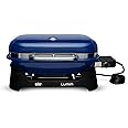 Weber Lumin Electric Grill, Deep Ocean Blue, with Lumin Grill Stand