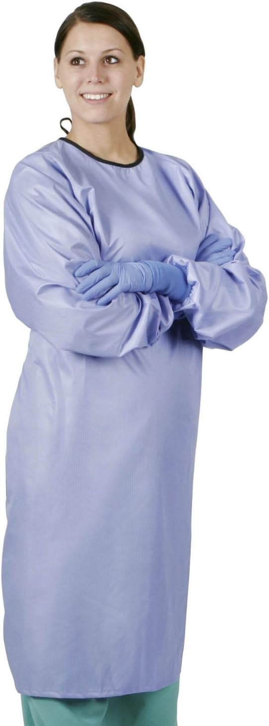 Unisex ASEP A/S Barrier Backless Gown(Size=6636BLCXL Ciel Blue, XL)