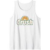 Crush Orange Slice Graphic Throwback Design Tank Top