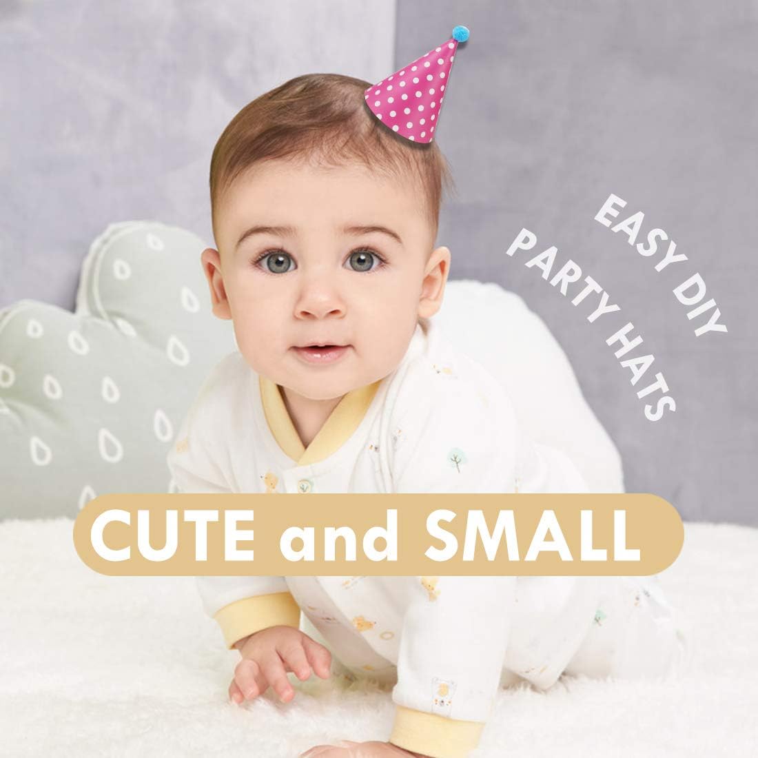 Cefanty Party Hats 11 Pack Fun Cone Party Hats for Kids or Adults: Toys & Games