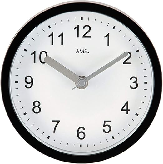 Wanduhr Tischuhr Funk Schwarzes Kunststoffgehause Wasserdicht