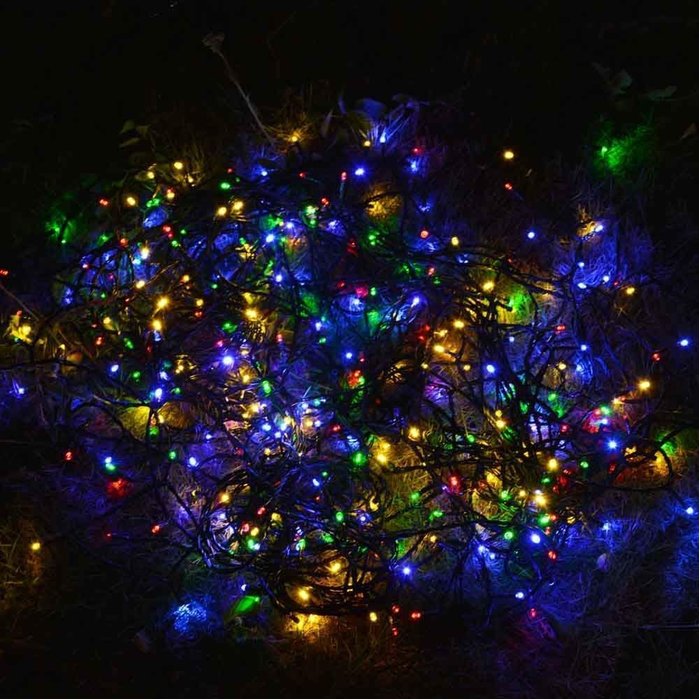 Dolucky Solar String Lights 72ft 200 LED 8 Mode Waterproof Christmas Solar Lights Outdoor Decorative Ambiance Light for Patio Lawn Garden Fence Balcony Party Holiday Christmas Decorations(Multicolor)