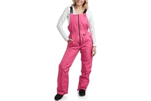 URBAN REPUBLIC Womens Snow Bibs - Insulated Waterproof Snow Bib Warm Overalls for Women - Size Up for Ideal Fit (Sizes S–XL)