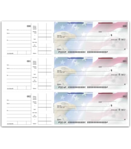 Blank Laser Check Stock – 4 Checks Per Page, 2000 Checks/500 Sheets, Green, Personal Size With Left Stub