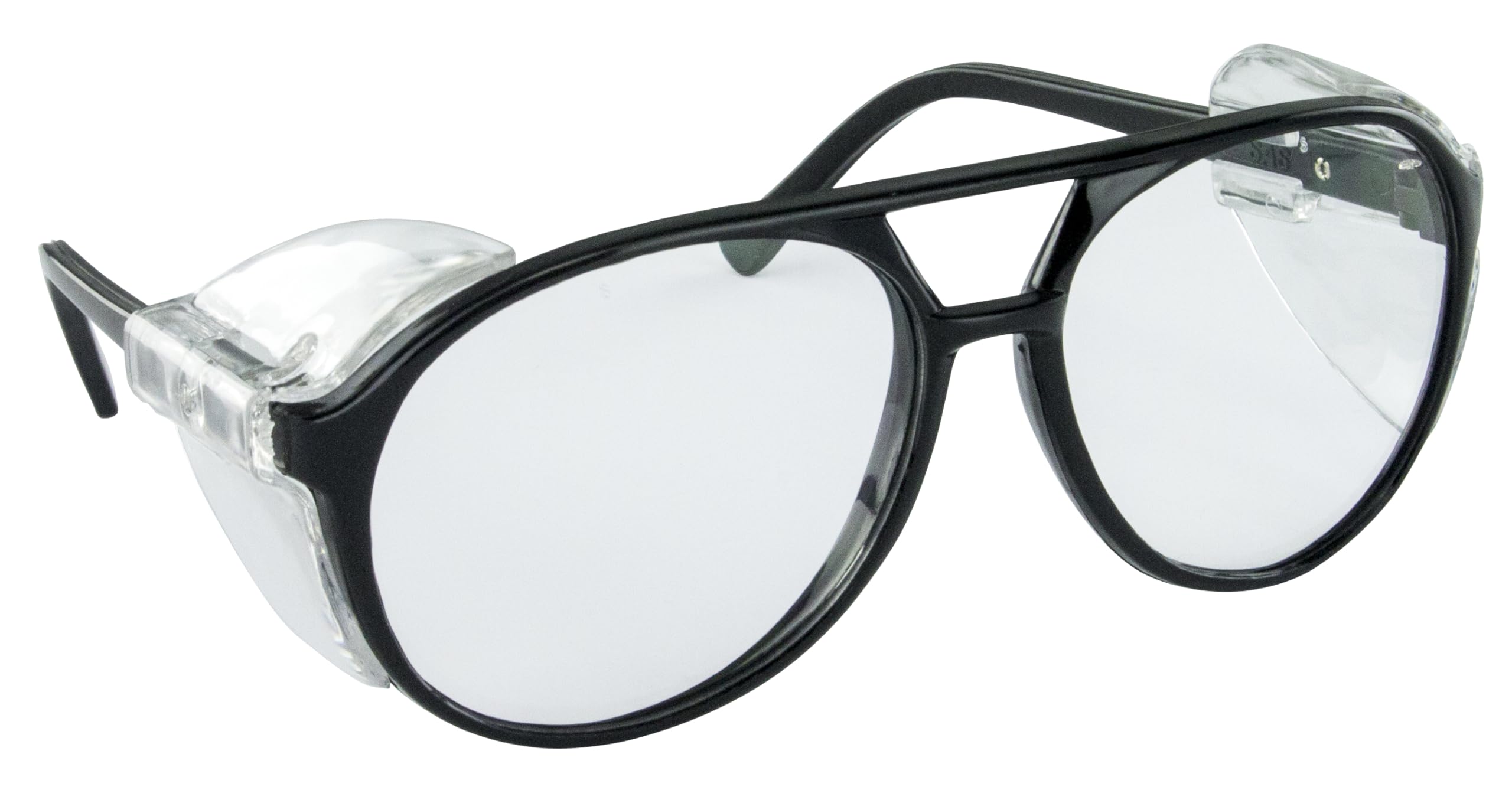 Photo 1 of SAS Safety 5125 Classic Safety Glasses with Polybag, Black Frame/Clear Lens