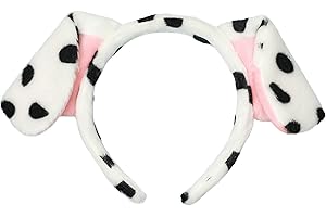 Olivemont Dalmatian ears headband for dog costume (dalmatian)