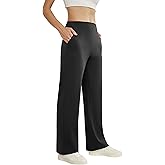 SEAJOJO Dress Pants Women Wide Leg, High Waist Stretchy Work Pants Pull On Business Casual Slacks with Pockets