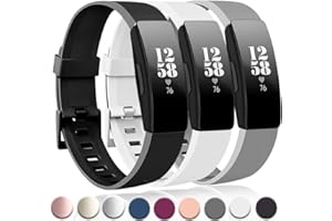 Tobfit Sport Bands Compatible with Fitbit Inspire HR/Inspire/Ace 2 Fitness Tracker Accessories Strap for Women Men, Small Large