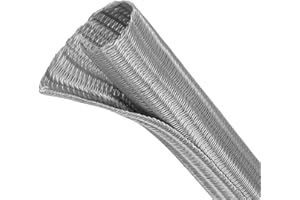 Split Wire Loom Tubing, Cable Protector Sleeve, Braided Cable Management for TV/Computer/Home Theater/Engine Bay, Cord Protec