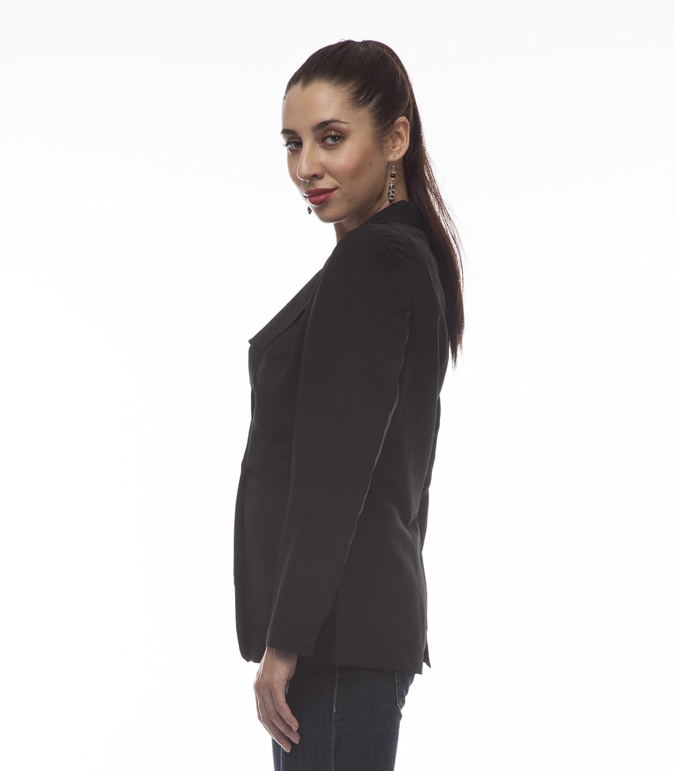 @499 full sleeves casual black blazer