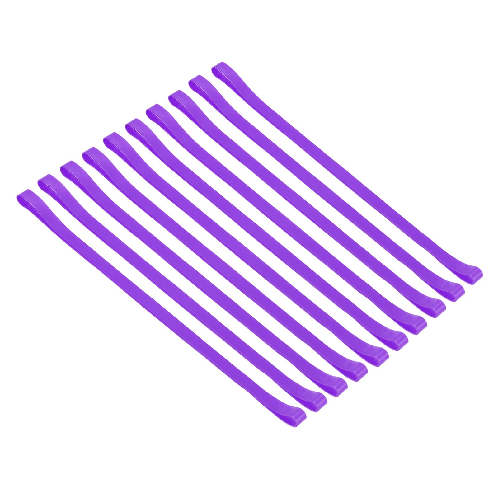 PATIKIL Towel Bands, 10 Pack Elastic Towel Clips Cruise Essentials Windproof Silicone Beach Towel Straps for Beach Pool Cruise Chairs, Purple