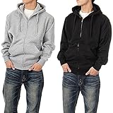 Pro Club Men's Heavyweight Full Zipper Hoodie Sweatshirts Fleece S-5xl 12.5 Oz