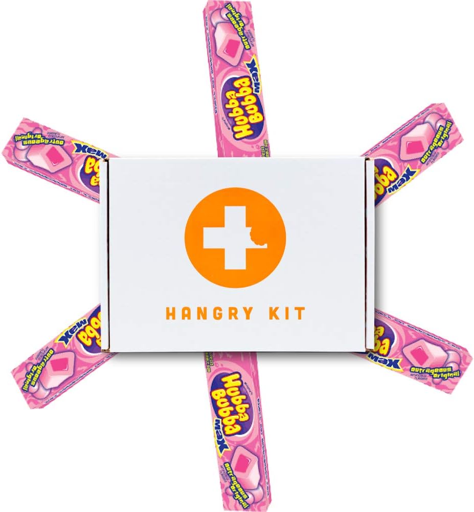 Hubba Bubba Bubble Gum 6 Pack Gift Boxed by Hangry Kits. If You're Looking For Hubba Bubba To Gift To Someone You Love, Hubba Bubba Bubble Gum Bulk Pack Is Perfect. (Medium Pack)