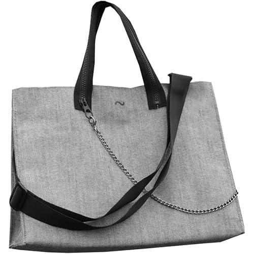 tomtomorrow Signature Bag (Waterproof) Denim Cross Shoulder Tote Bag Grey
