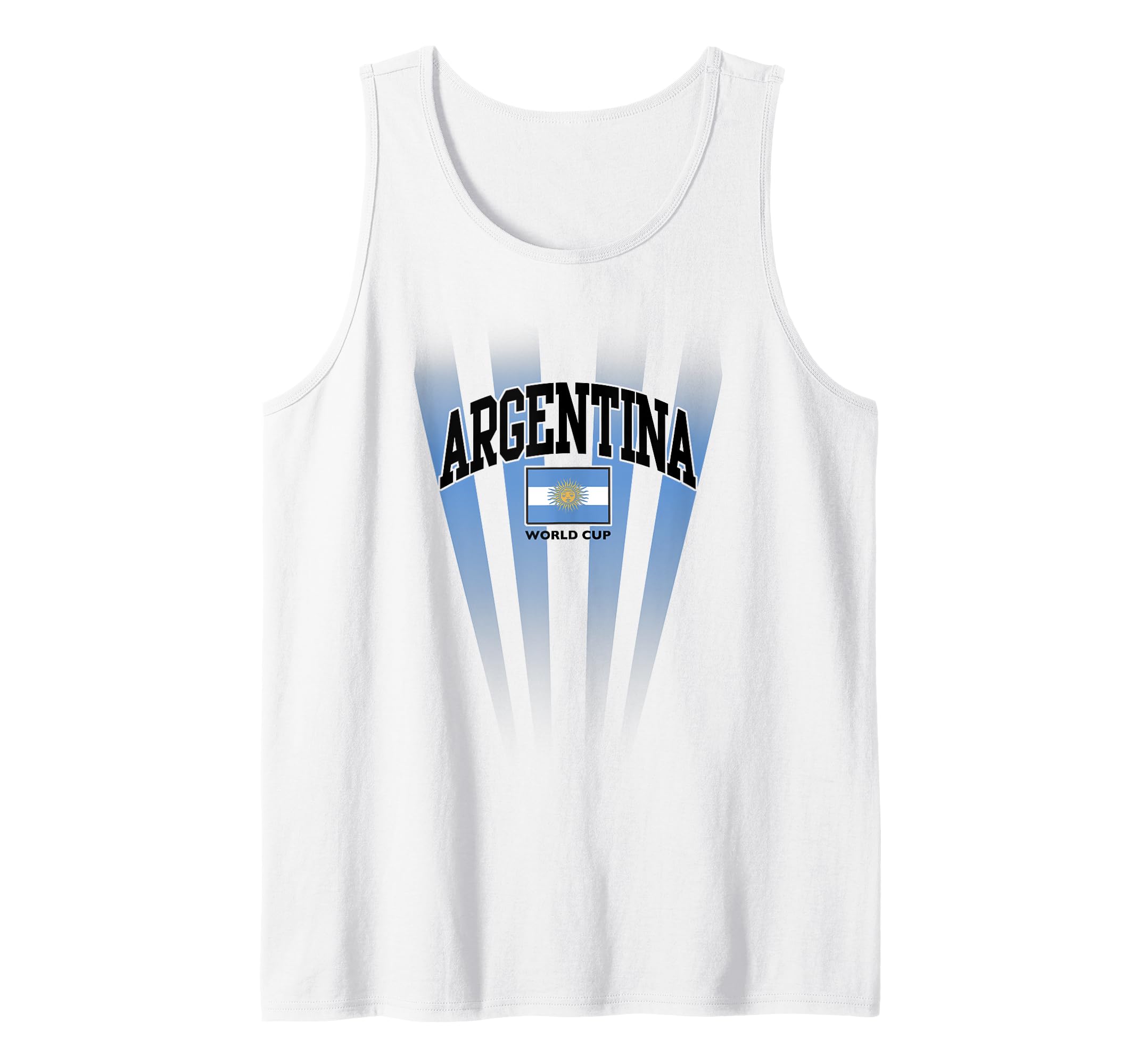 Argentina World Cup Centre Flag Blue White Tank Top