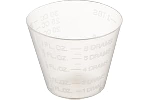 Delta Education Medicine Measuring Cup, 1 oz Capacity, Clear (Pack of 30)