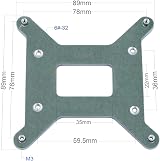GENNEL Metal LGA1700 Motherboard Backplate CPU Heatsink Mounting Base for Intel view 2