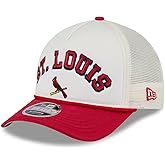 New Era MLB Chrome Arch 9FORTY M-Crown A-Frame Cooperstown Trucker Mesh Adjustable Snapback Hat One Size Fits All