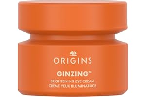 Origins GinZing Brightening Eye Cream | Visibly Reduces Dark Circles Instantly & Over Time | With Vitamin C & Niacinamide, Co
