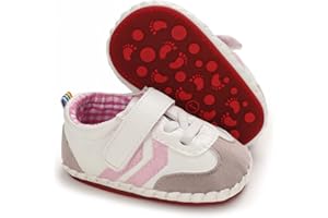 HsdsBebe Baby Boys Girls Pu Leather Hard Bottom Walking Sneakers Toddler Rubber Sole First Walkers Infant Cartoon Slippers Crib Shoes