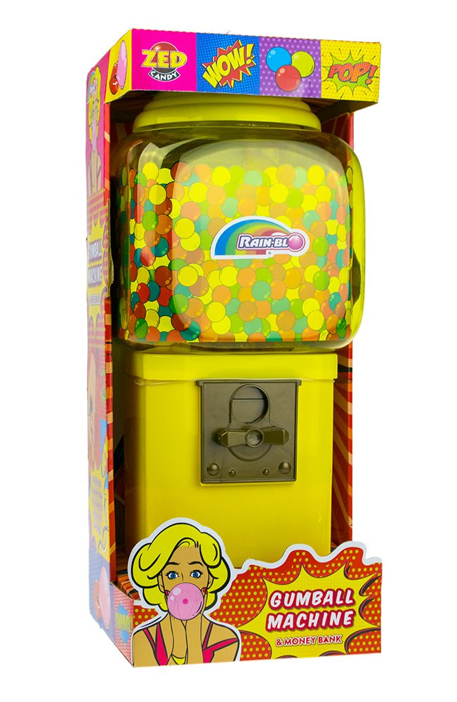 Large Bubble King Gumball Machine Retro Dispenser and Money Bank