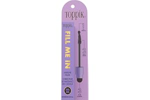 Toppik Fill Me In Hairline Filler, Hair Color Root Touchup, Hair Fibers Wand, Fills In Thinning Hairline, Hair Styling Product, 0.176 oz (5 g) Medium Brow