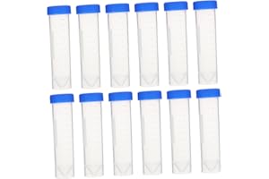 SOESFOUFU 50pcs 50ml Centrifuge Tubes Screw Caps, Self-Standing Plastic Test Tubes for Labs, Centrifugal Vials Suitable for L