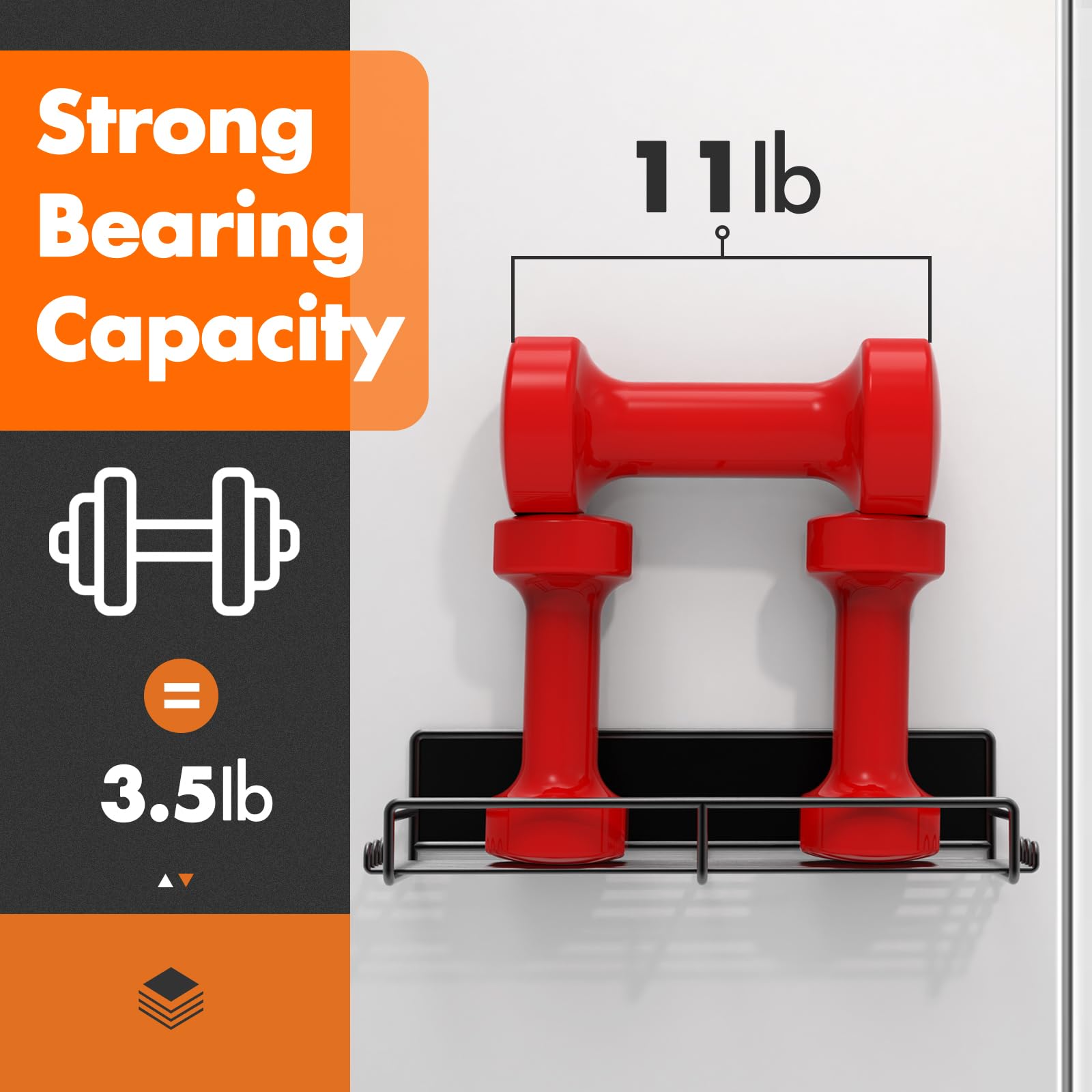 Magnetic Spice Rack for Refrigerator, 4 Pack Magnetic Fridge Shelf with Hooks, Spice Organizer Shelf for Kitchen Organization and Storage, Seasoning Organizer Gadgets for Metal Surface