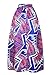 vigvog Women's Ethnic Plus-Size Stylish Diagram Block African Print High Waisted Long A-line Skirt US16-18 (XL, LC65008-8)