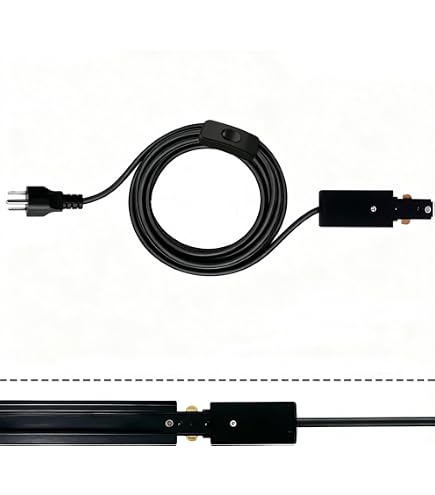 WAC Lighting J2-I-BK J Track 2-Circuit I Connector – Black, 120V For Joining Track Sections