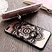 iPhone 7 Plus Case Finger Ring Stand - JAZ Ultra Thin Hard PC Back [ 3D Relief ]Silicone Case Cover With 360 Rotating Ring / Kickstand /Shockproof for iPhone 7 Plus / iPhone 8 Plus(Mandala)