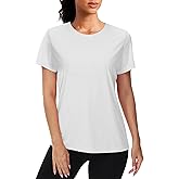 NEYOUQE Womens Short Sleeve Workout Tee Shirts UPF 50+ Outdoor Sun Protection Quick Dry Athletic Running Rash Guard Tops