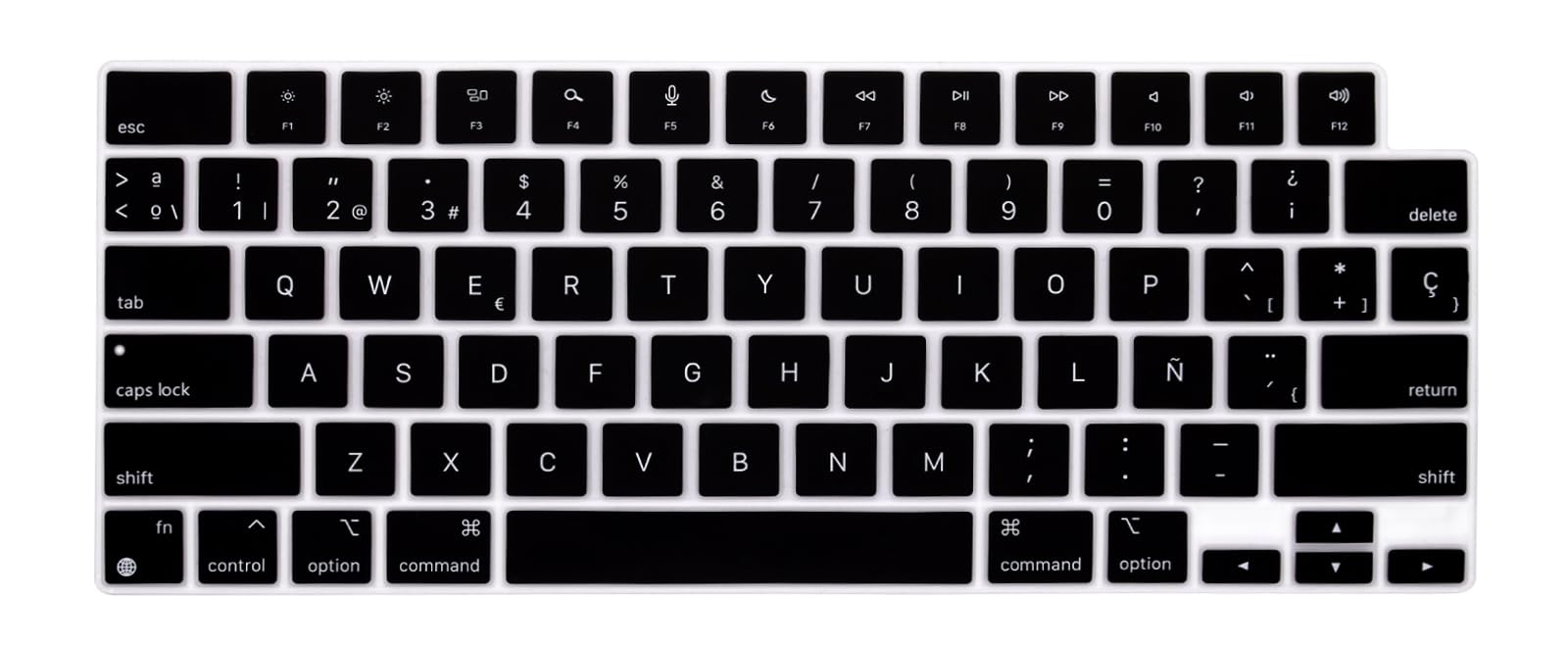 Photo 1 of Silicone Keyboard Cover Protector Compatible with MacBook Air 13.6/15 Inch, MacBook Pro 14" 16", M4 M3 M2 M1,A2442/ A2485/ A2681/ A2779/ A2780/ A2941/ A3113/ A3114/ A3112/ A3401-Spanish Language