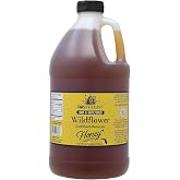 HONEY FEAST 6 Pounds (1/2 Gallon) Bulk Wildflower Honey, All Natural, Unfiltered, Unheated Honey, Perfect for Sweetening &amp; Baking