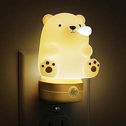 L LOHAS LED Night Light for Kids, 3D Cute Bear