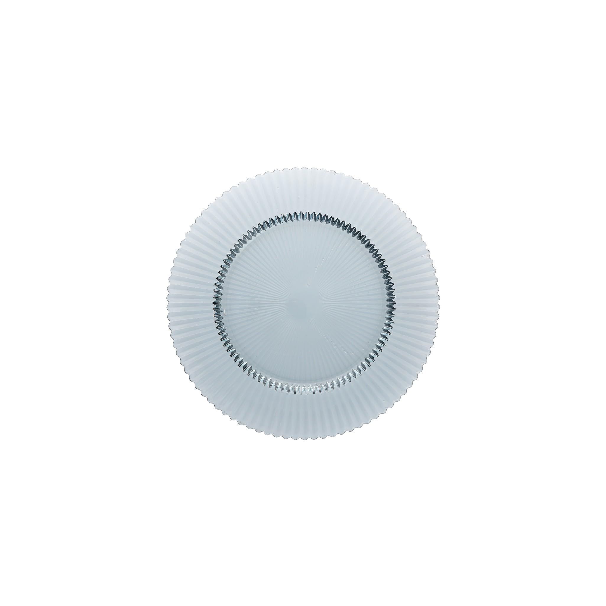 Fortessa Archie Glass, 8.5 Inch Salad Plate (Set of 4), Dusk Gray