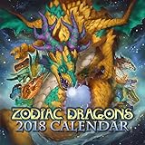 2018 Zodiac Dragons Fantasy Wall Calendar Limited Edition by
