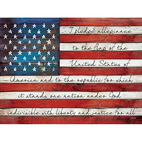 Pledge of Allegiance Poster Print by Marla Rae (24 x