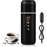 Car Kettle,Portable Electric Travel Kettle,12V/24V Car Coffee Warmer,420ML Hot Water Boiler,Small Hot Water Heater, Mini Hot 