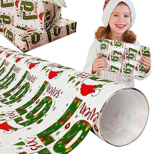 67 Wrapping Paper, 67 Meme, Christmas Wrapping Paper Personalised Funny Paper Rolls Novelty 6 7 Meme Gift Wrap Papers Roll for Birthday Party Six Seven Xmas Santa Wrappings Papers