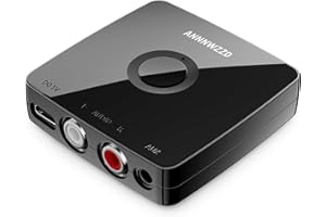 ANNNWZZD Bluetooth Receiver, V5.1 Bluetooth Receiver with 3.5mm to RCA, Bluetooth Adapter for Home Stereo HiFi, Speaker, Amplifier