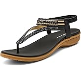 Littleplum Womens Sandals Comfort Arch Support Sandals Summer Walking Shoes Casual Ankle Elastic Flip Flops Shoes