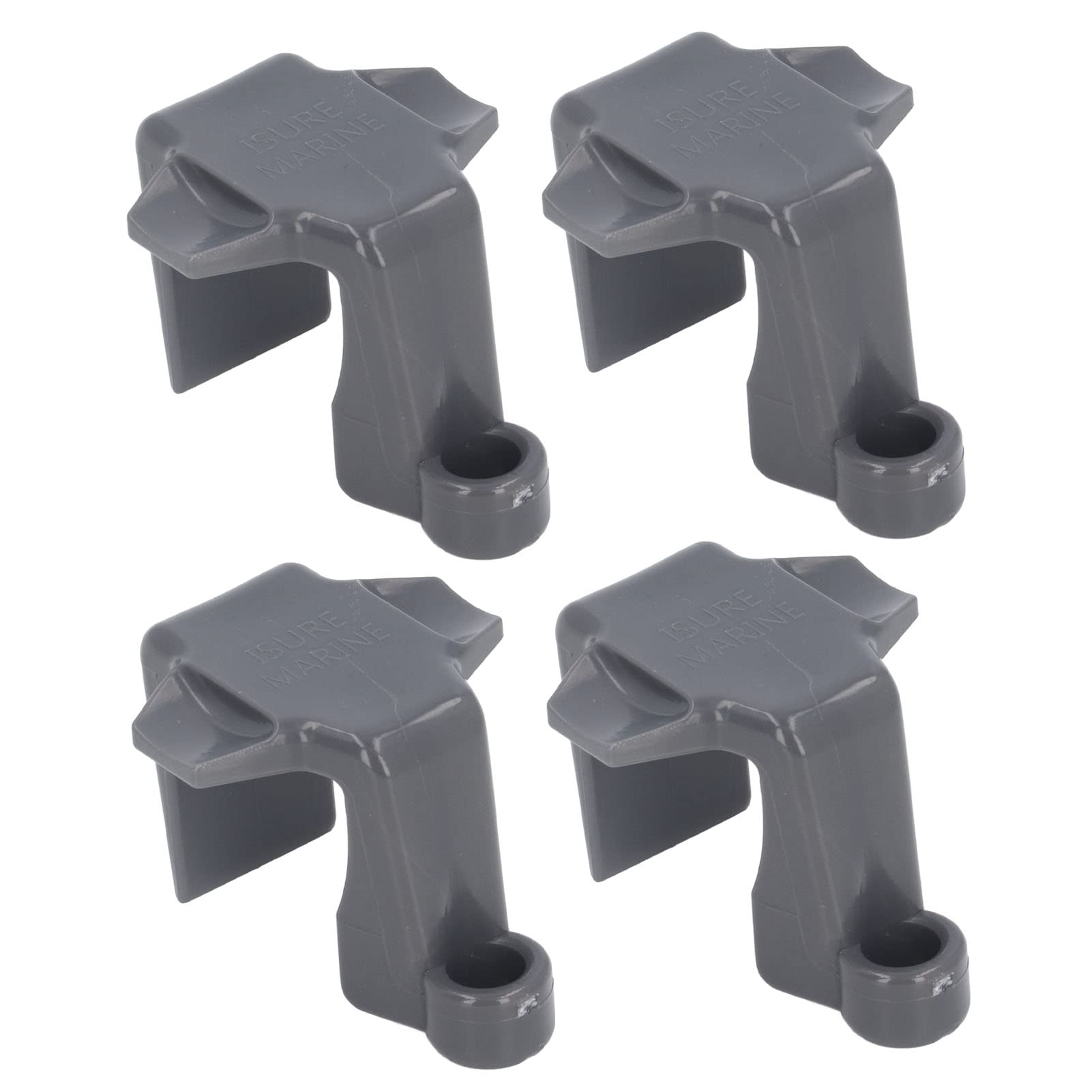 QANYEGN Pontoon Boat Bumper Clips, Quick Adjust Pontoon Rail Fender Clips, Boat Bumper Clips for Different Docking Situations